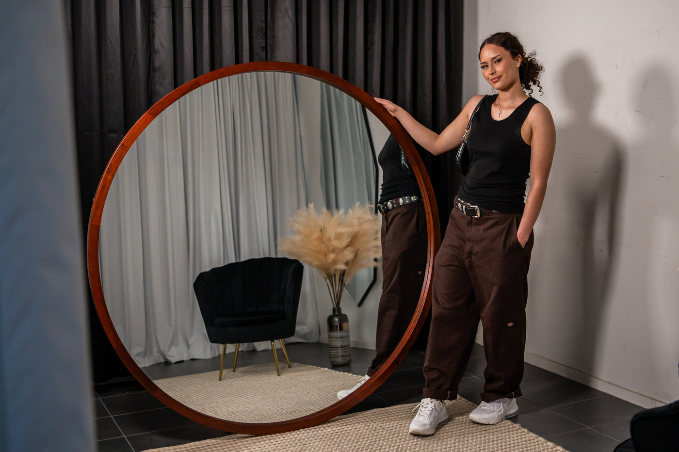 Round Wood Mirror starts $279 120cm - 150cm