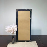 Sapphire Beaded Rectangle Large Mirror – Elegant Statement Wall Decor