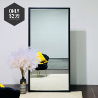 Boxy Large Wood Frame Mirror Size 200x100cm (Pre order only)