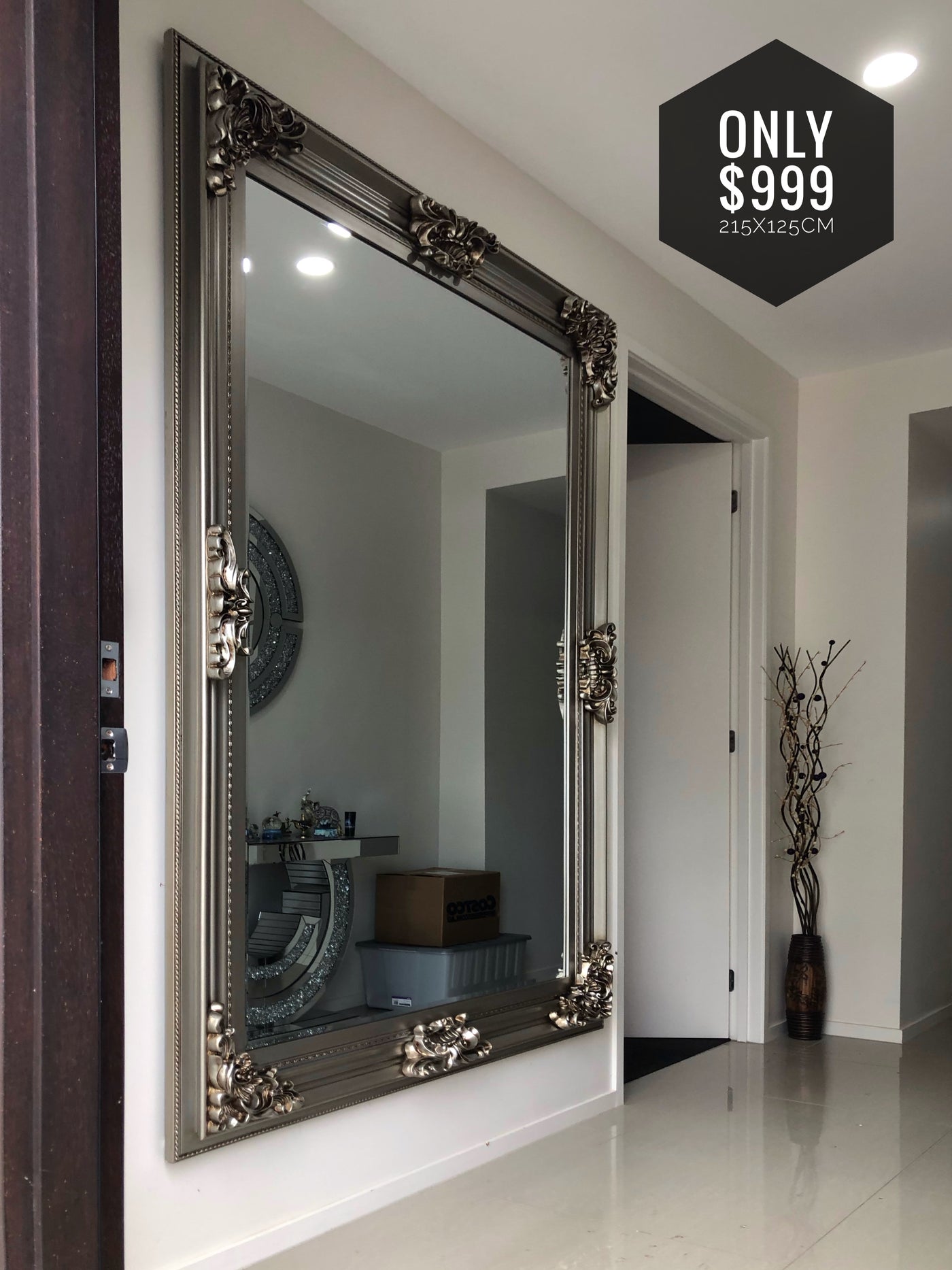 Antique Mirror Vienna RF Thick Frame (Pre -Order item)