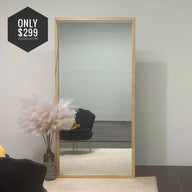 Boxy Large Wood Frame Mirror Size 200x100cm (Pre order only)
