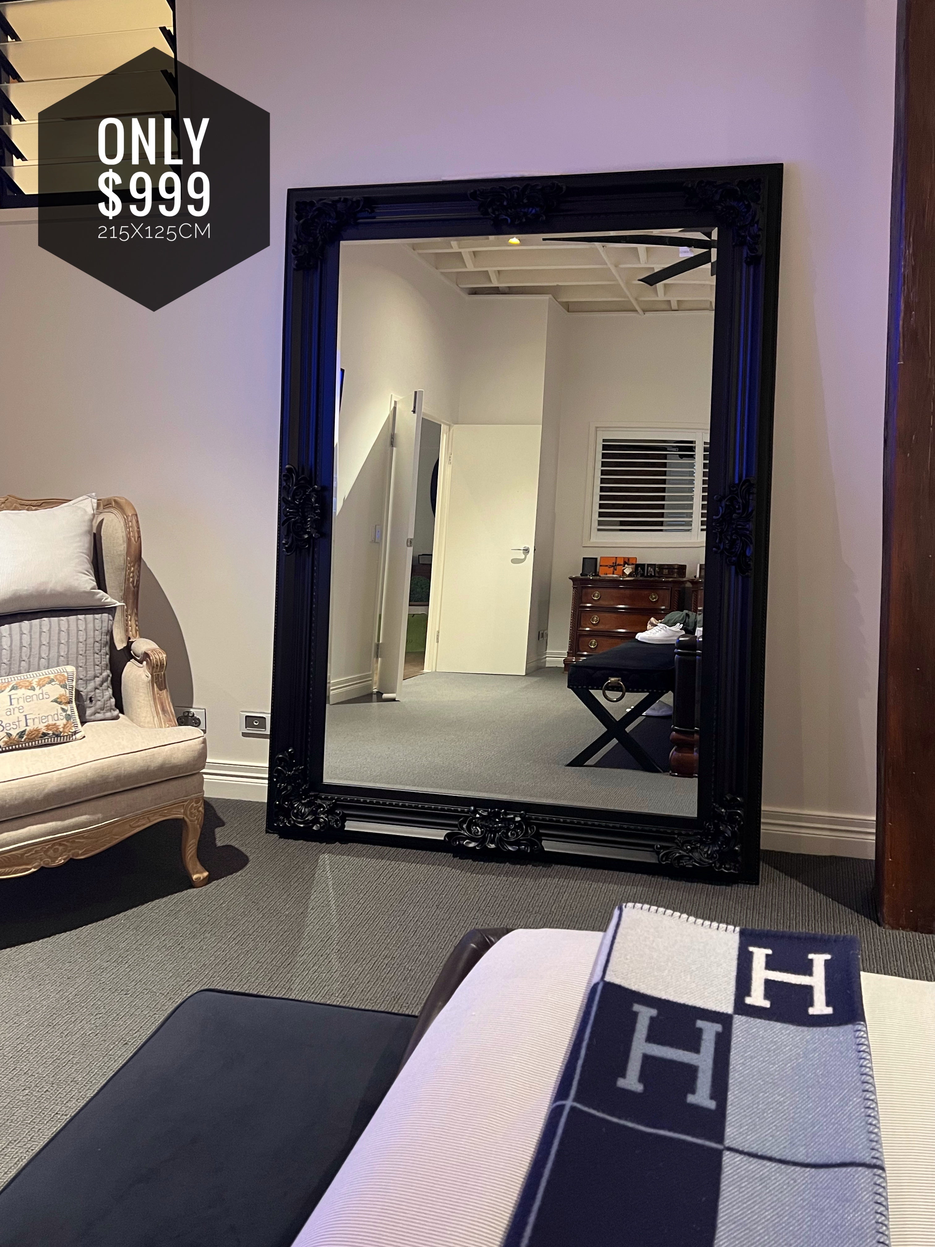 Antique Mirror Vienna RF Thick Frame (Pre -Order item)
