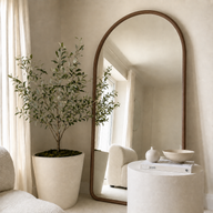 The Haven Mirror – Oversized Wooden Arch Mirror