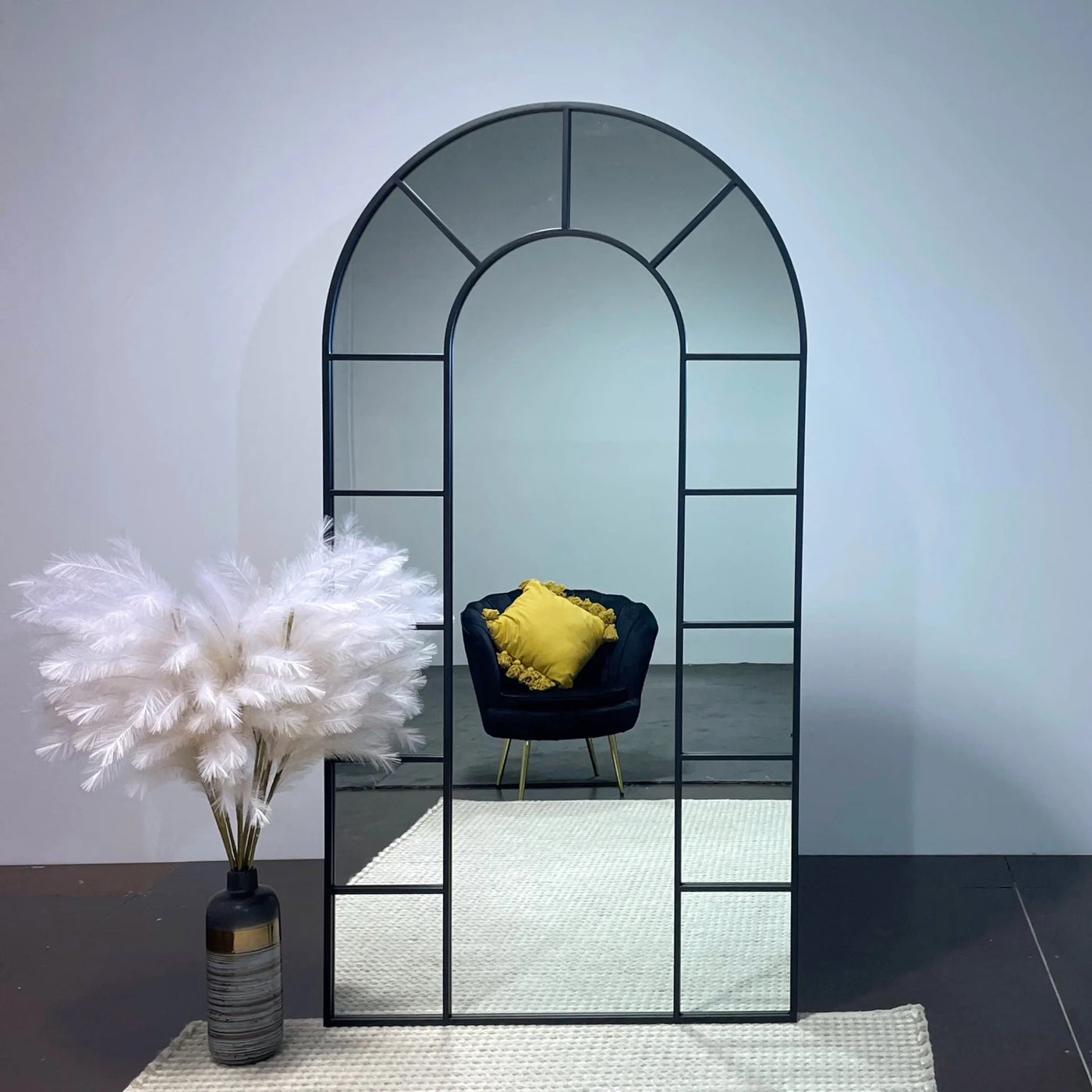 Tribaccan window Large Arch Mirror
