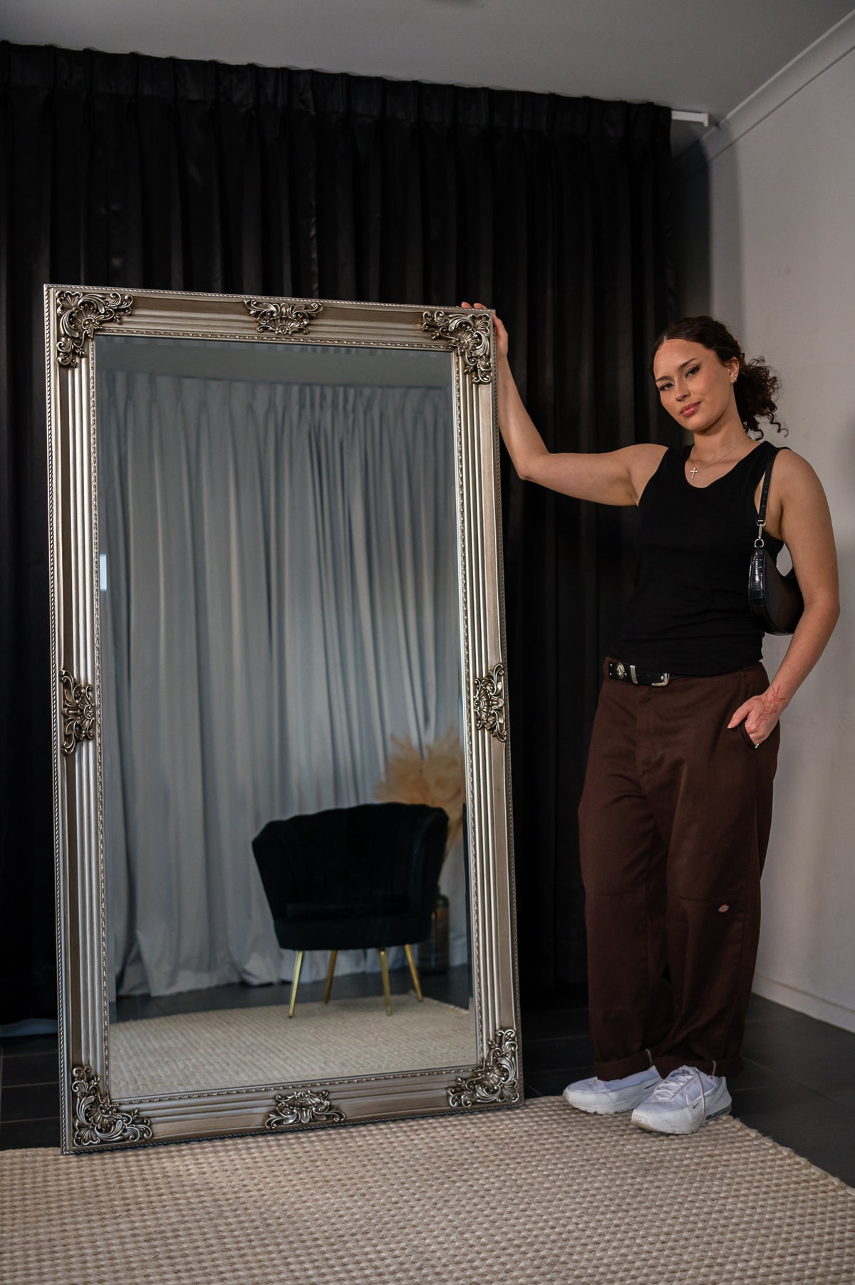 Epic Mirror Vienna Antique Wall Mirror Thick Ornate Frame - Queensland Mirrors ...