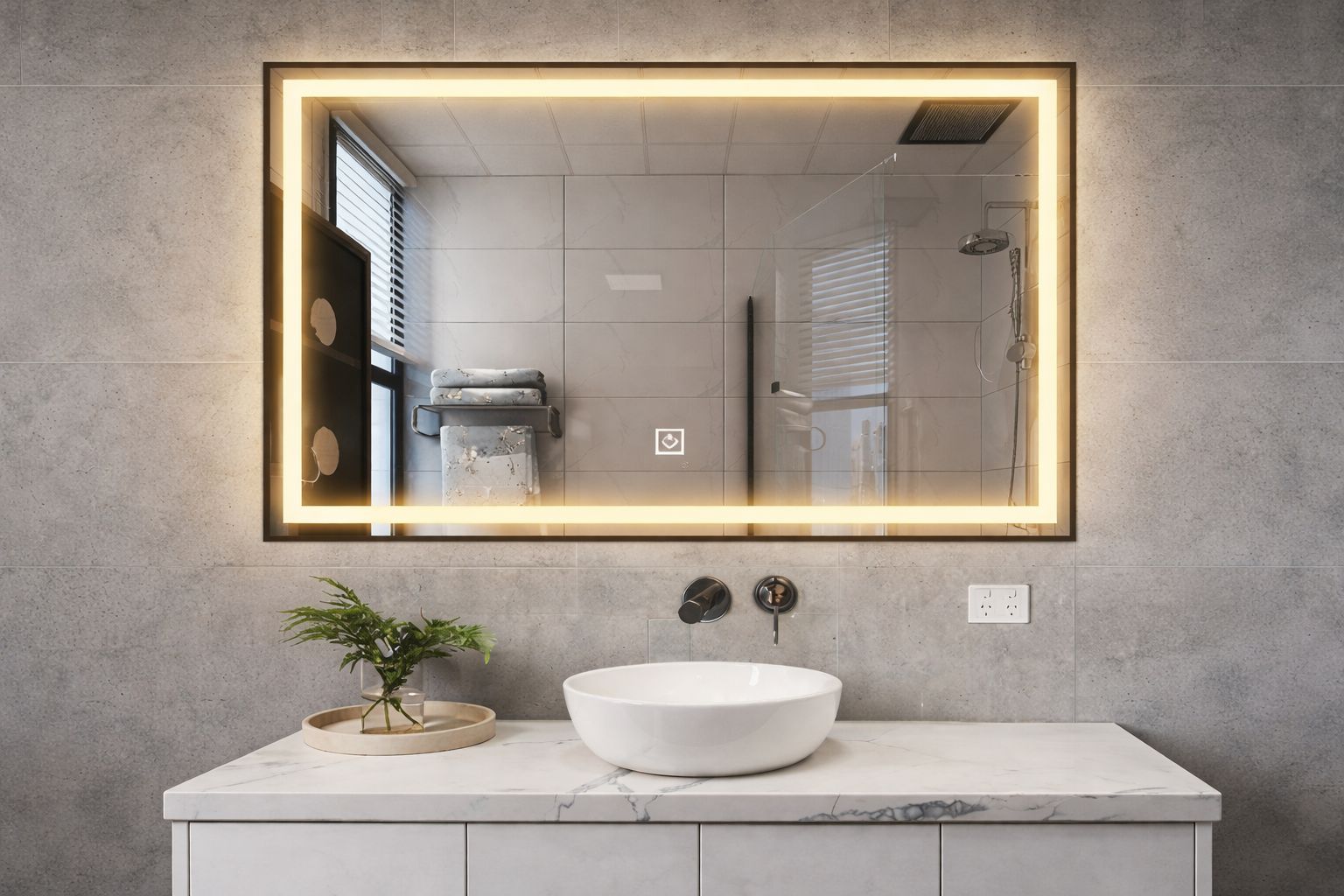 LuxeFrame Pro LED Mirror